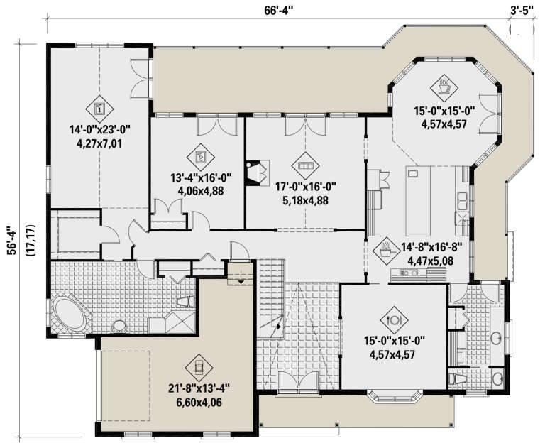 House Plan House Plan #25686 Drawing 1