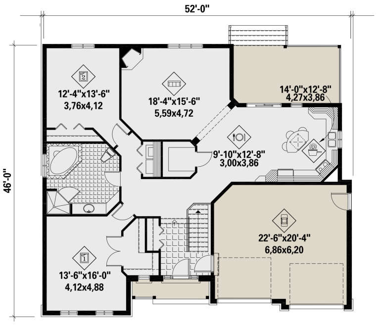 House Plan House Plan #25687 Drawing 1