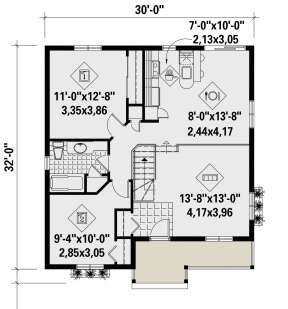Main Floor for House Plan #6146-00420