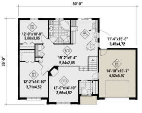 Main Floor for House Plan #6146-00422