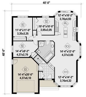 Main Floor for House Plan #6146-00423
