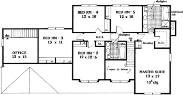 House Plan House Plan #257 Drawing 2