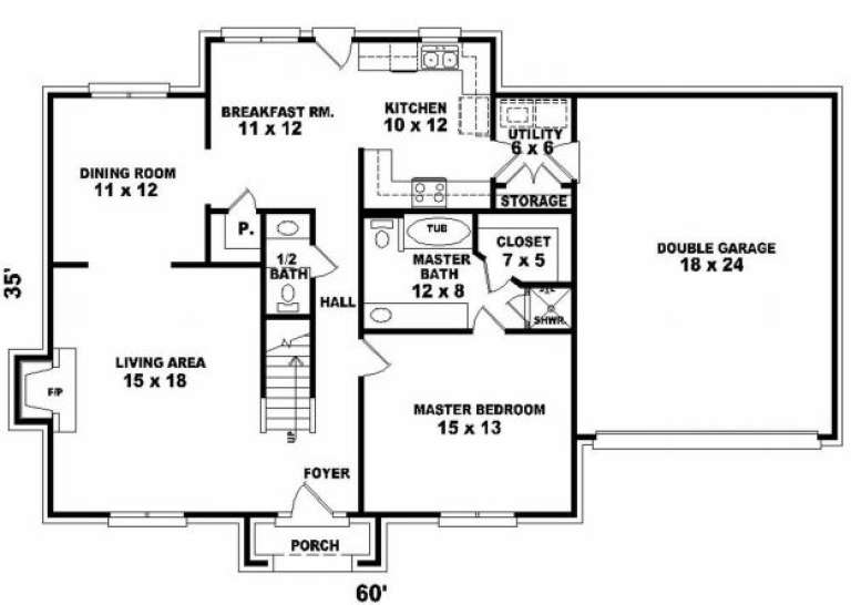 House Plan House Plan #2570 Drawing 1
