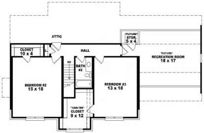 Second Floor for House Plan #053-00292