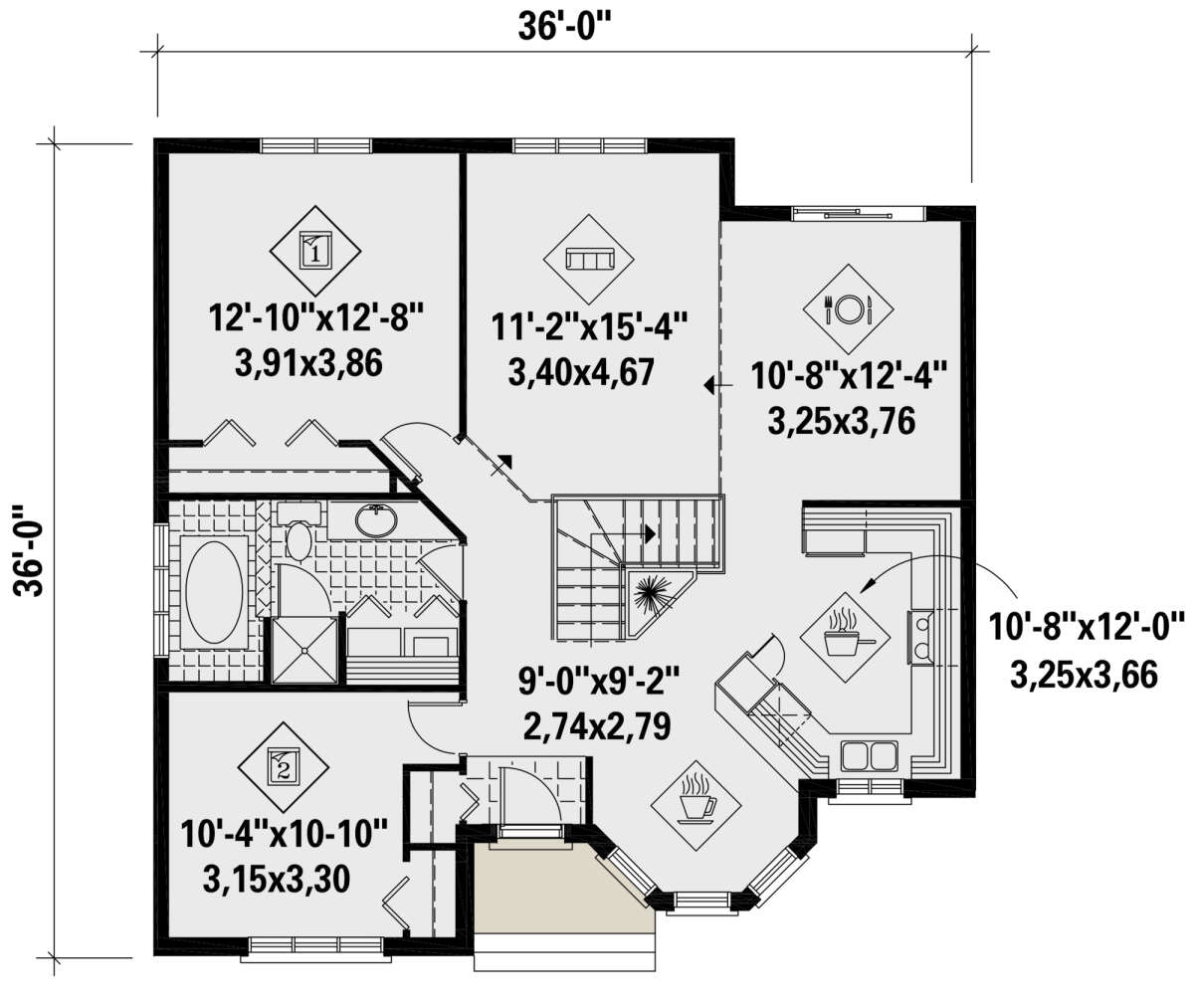 Main Floor for House Plan #6146-00427