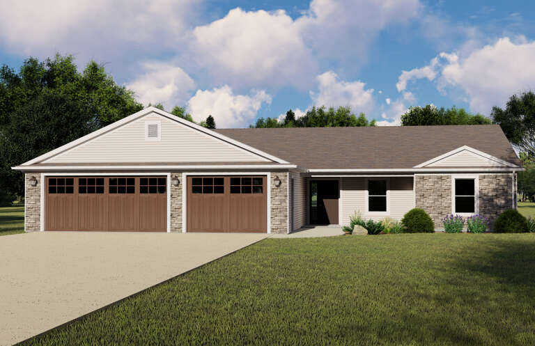 House Plan House Plan #25701 Front Elevation 