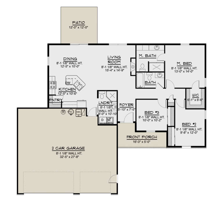 House Plan House Plan #25701 Drawing 1