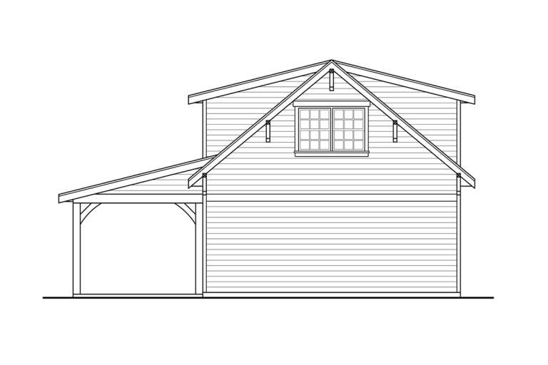 Craftsman House Plan #035-00922 Elevation Photo