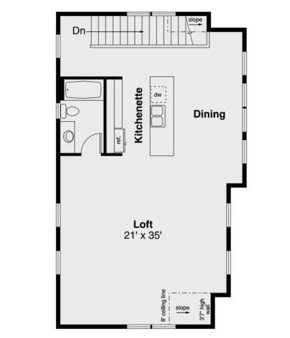 Second Floor for House Plan #035-00922