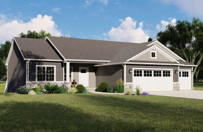 2 Bed, 2 Bath, 1645 Square Foot House Plan - #5032-00108