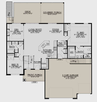 Main Floor for House Plan #5032-00108