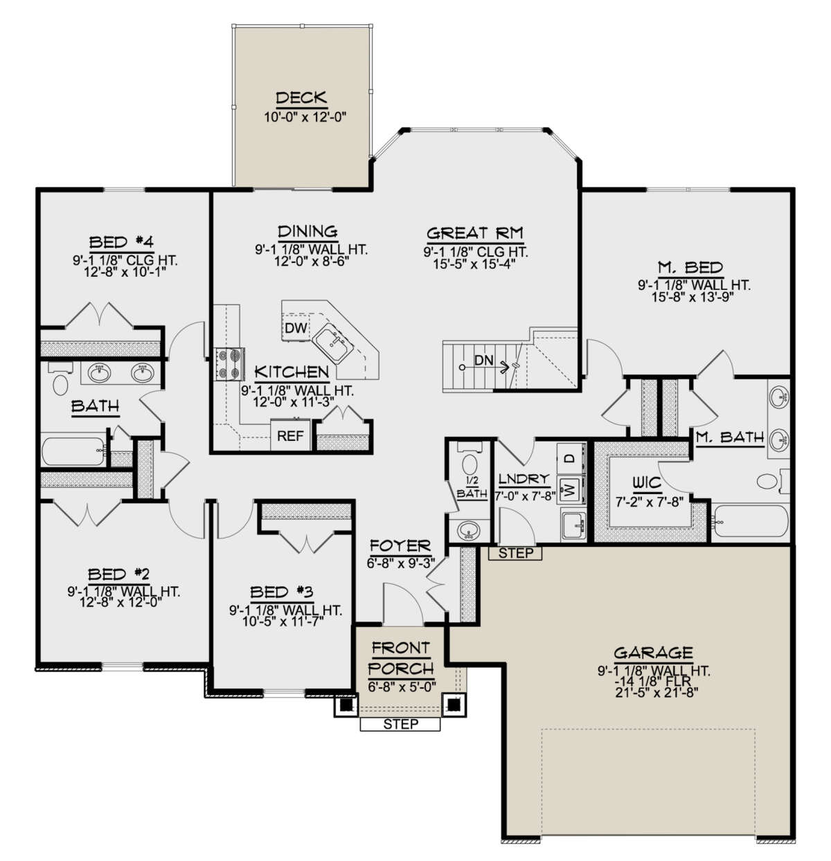 Main Floor for House Plan #5032-00109
