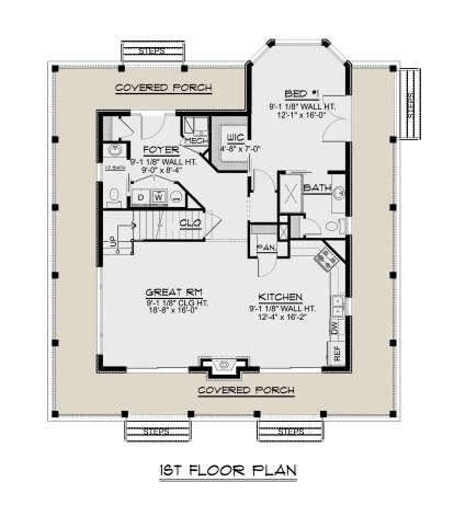 Main Floor for House Plan #5032-00110