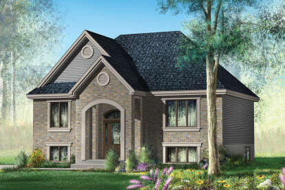 European House Plan #6146-00428 Elevation Photo