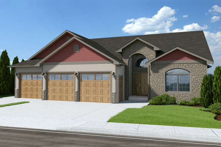 House Plan House Plan #25711 Front Elevation 