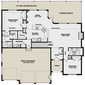 Main Floor for House Plan #2699-00022