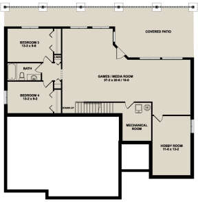 Basement for House Plan #2699-00022