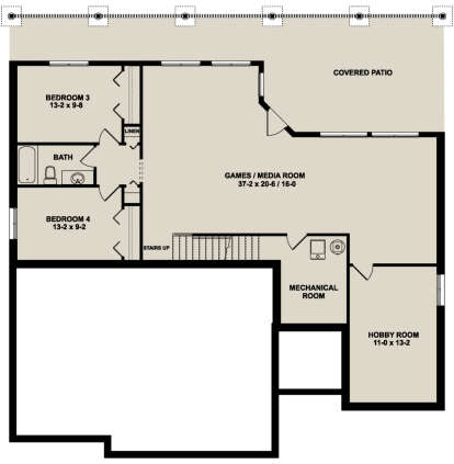 Basement for House Plan #2699-00022