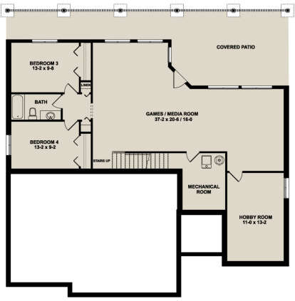 Basement for House Plan #2699-00022