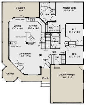 Main Floor for House Plan #2699-00023