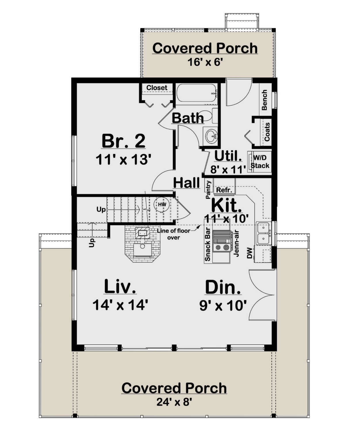 Main Floor for House Plan #2699-00025