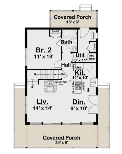 Main Floor for House Plan #2699-00025