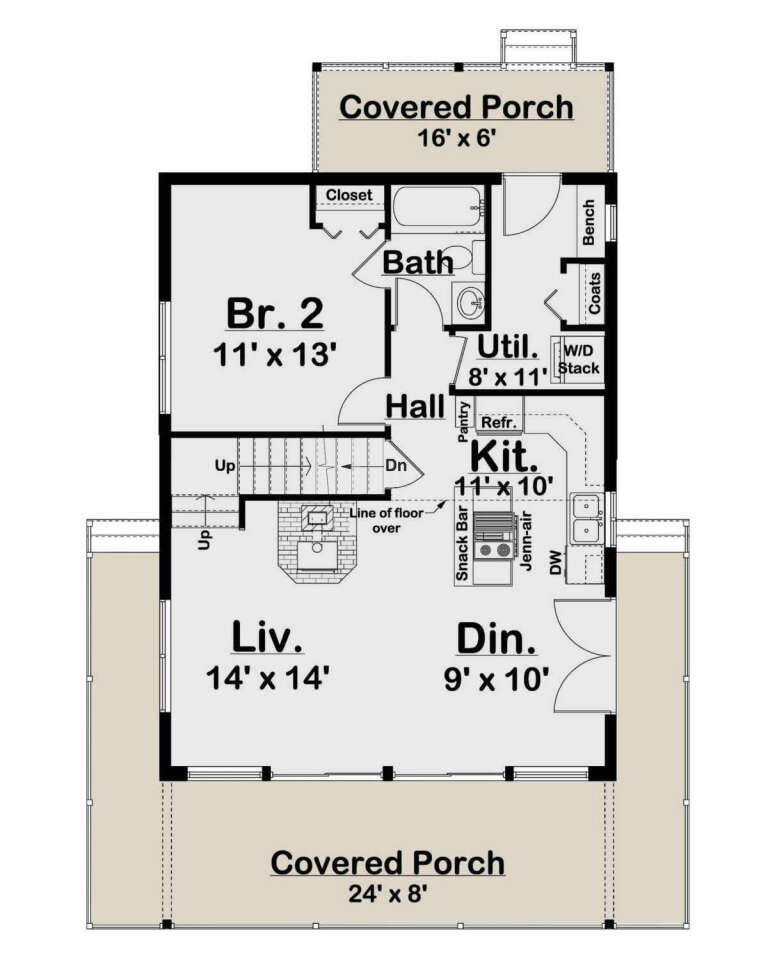House Plan House Plan #25714 Drawing 1