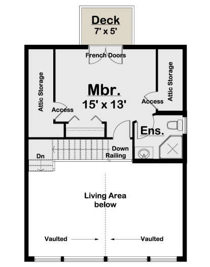 Second Floor for House Plan #2699-00025