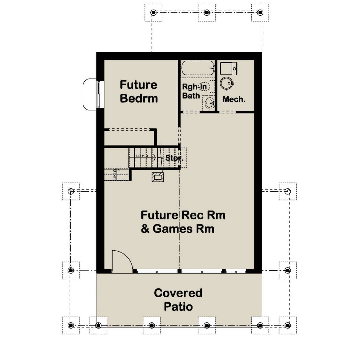 Basement for House Plan #2699-00025