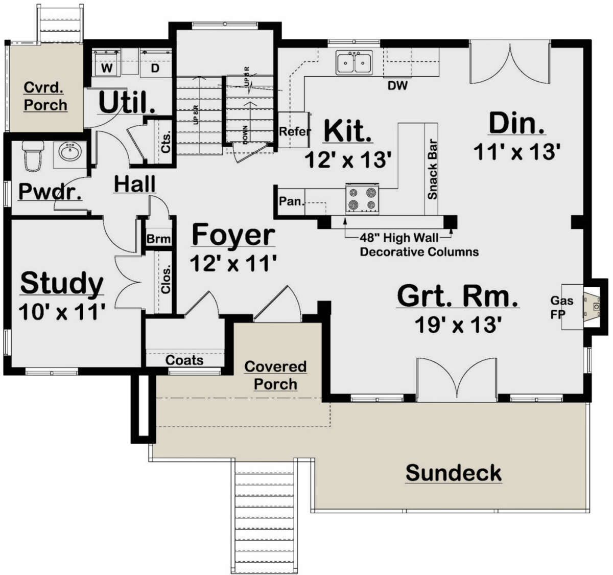 Main Floor for House Plan #2699-00027