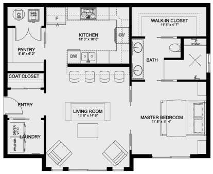 House Plan House Plan #25718 Drawing 1