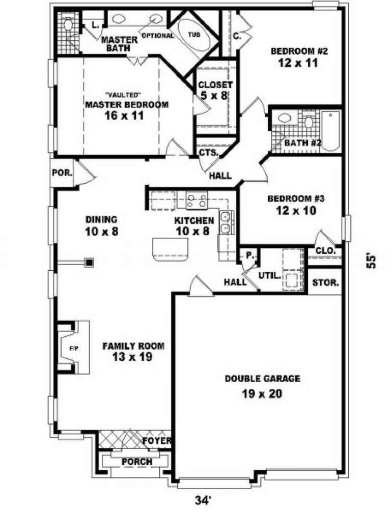House Plan House Plan #2572 Drawing 1