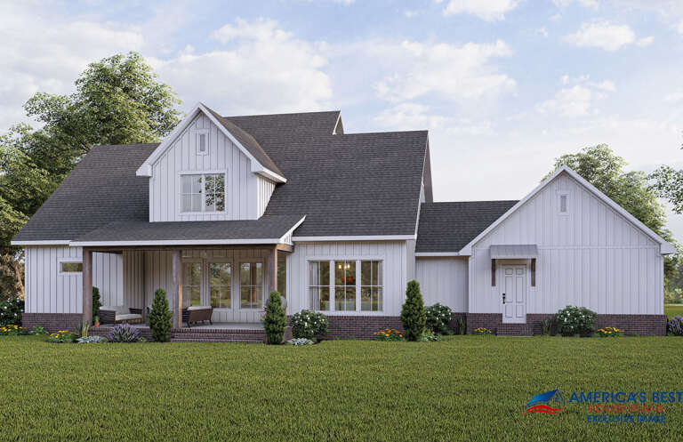 Modern Farmhouse House Plan #041-00250 Elevation Photo