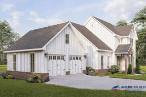 Modern Farmhouse House Plan #041-00250 Elevation Photo