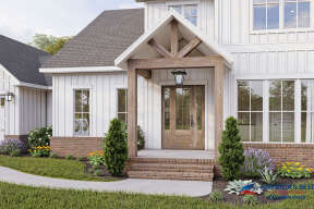 Modern Farmhouse House Plan #041-00250 Elevation Photo