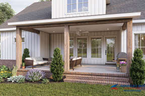 Modern Farmhouse House Plan #041-00250 Elevation Photo
