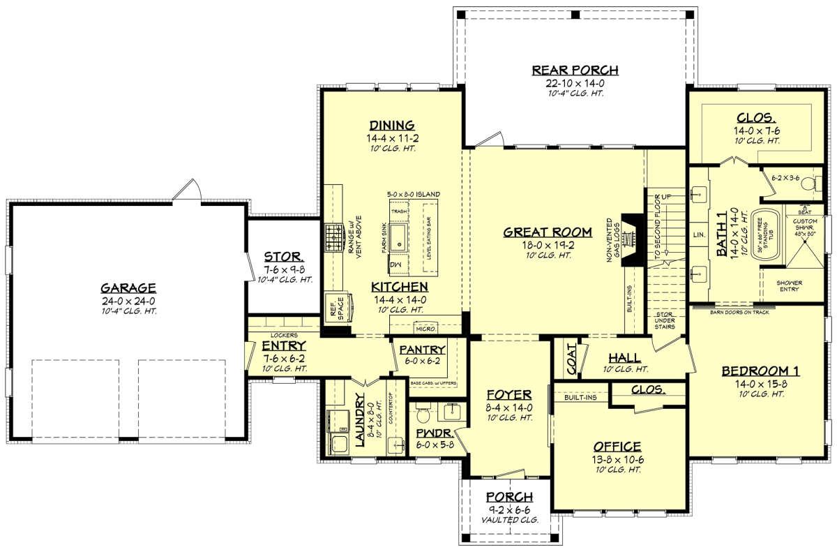 Main Floor for House Plan #041-00250