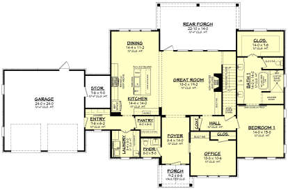 House Plan House Plan #25722 Drawing 1