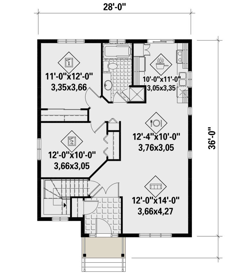 House Plan House Plan #25724 Drawing 1