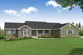 Country House Plan #035-00923 Elevation Photo