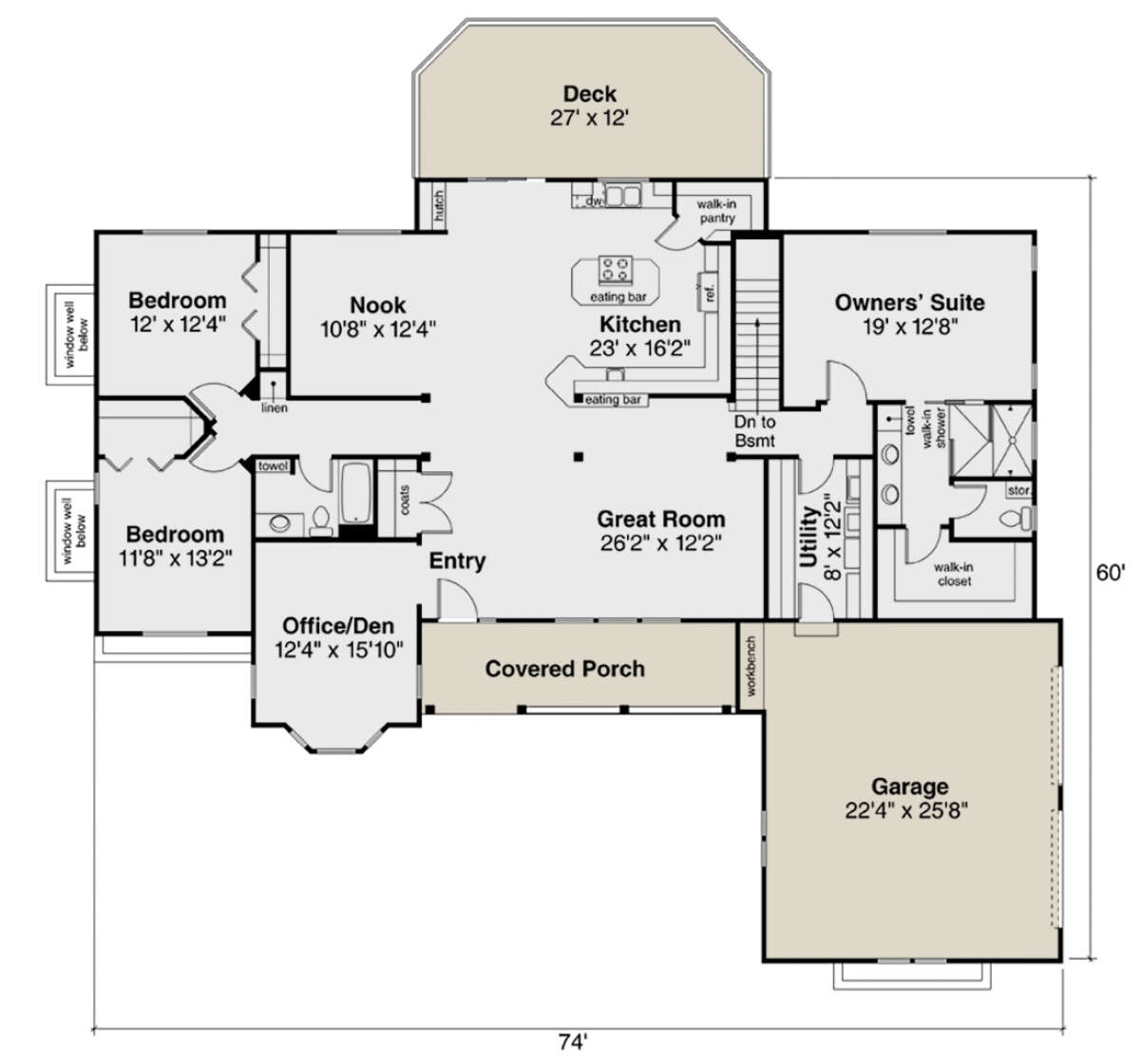 Main Floor for House Plan #035-00923