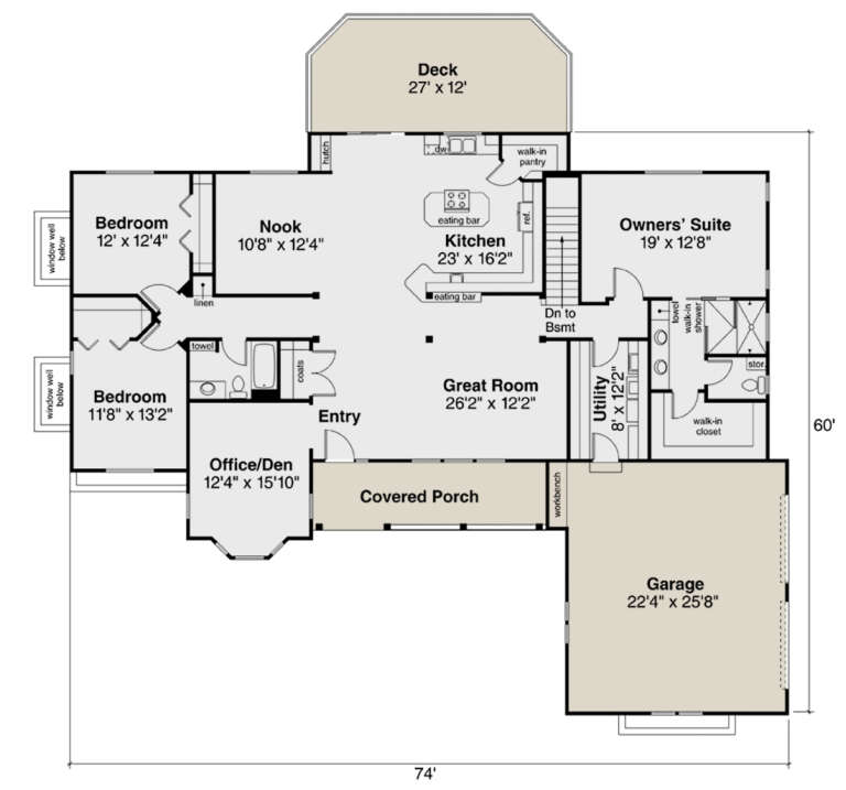 House Plan House Plan #25725 Drawing 1