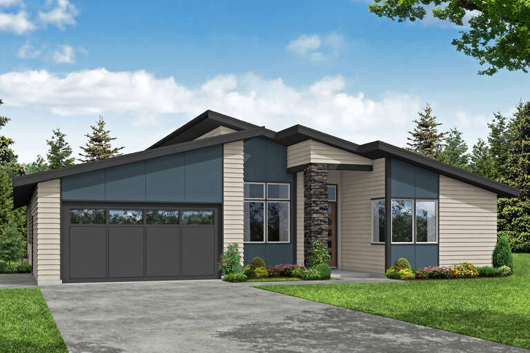 House Plan House Plan #25726 Front Elevation 