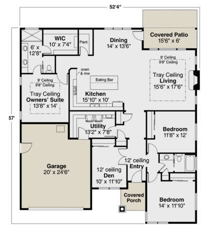 Main Floor for House Plan #035-00924