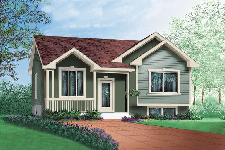 House Plan House Plan #25729 Front Elevation 