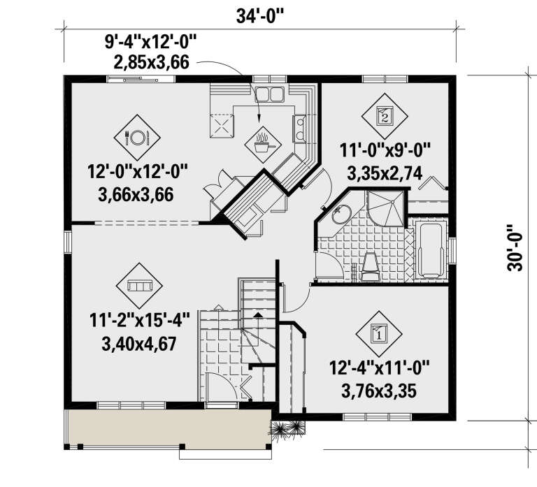 House Plan House Plan #25729 Drawing 1