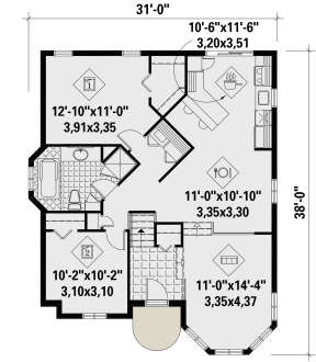 Main Floor for House Plan #6146-00433