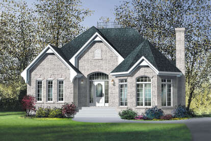 European House Plan #6146-00434 Elevation Photo