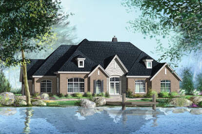 4 Bed, 2 Bath, 2625 Square Foot House Plan - #6146-00437