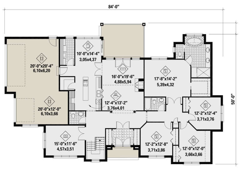 House Plan House Plan #25734 Drawing 1